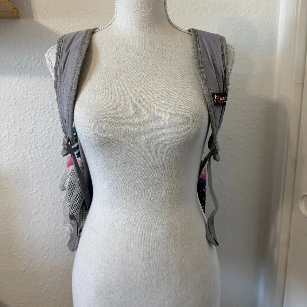 Trans by Jansport Floral Backpack Unisex Large Pink Multicolor School Bag